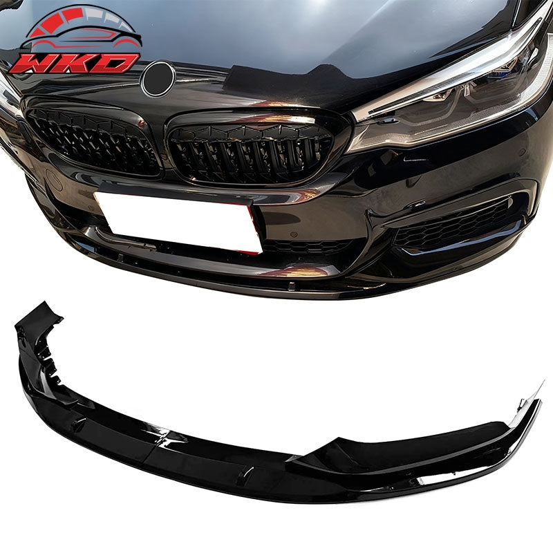 Wholesale 17-20 BMW G30 5 Series Sedan MP Front Bumper Lip Spoiler Gloss Black ABS - Wikond Auto