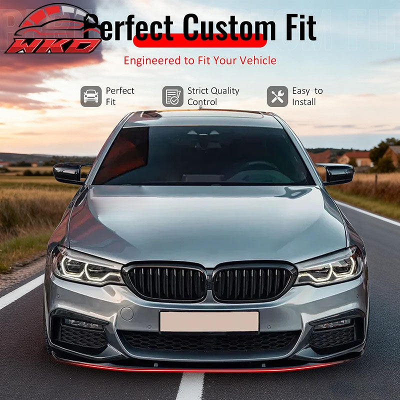 Wholesale 17-20 BMW G30 5 Series Sedan MP Front Bumper Lip Spoiler Gloss Black ABS - Wikond Auto
