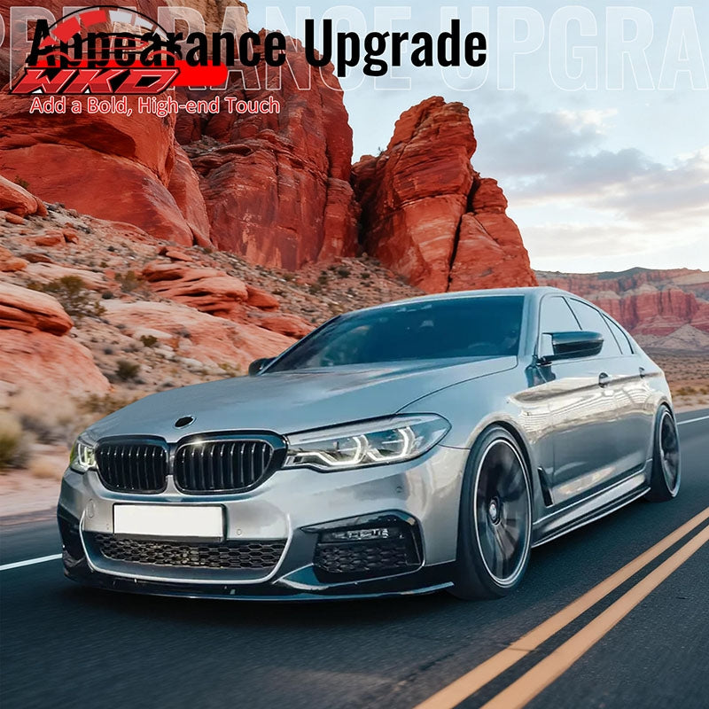 Wholesale 17-20 BMW G30 5 Series Sedan MP Front Bumper Lip Spoiler Gloss Black ABS - Wikond Auto