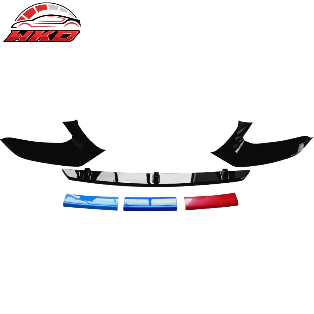 Wholesale 17-20 BMW G30 M-Tech M Sport Front Bumper Lip Splitters Gloss Black - ABS