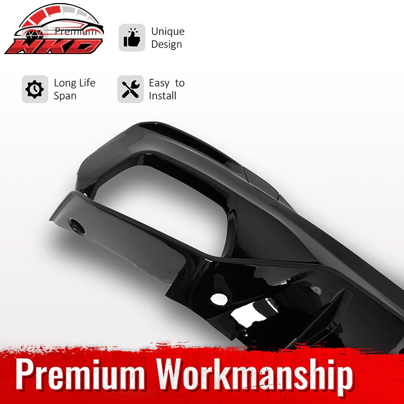 Fits 17-23 BMW G30 M550i M Sport Gloss Black Rear Diffuser M Performance Style