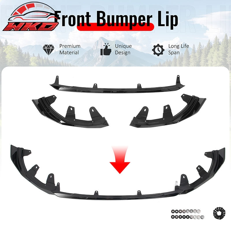 Wholesale For 22-26 BMW G42 220i 230i M240i M Performance Front Bumper Lip Gloss Black ABS - Wikond Auto