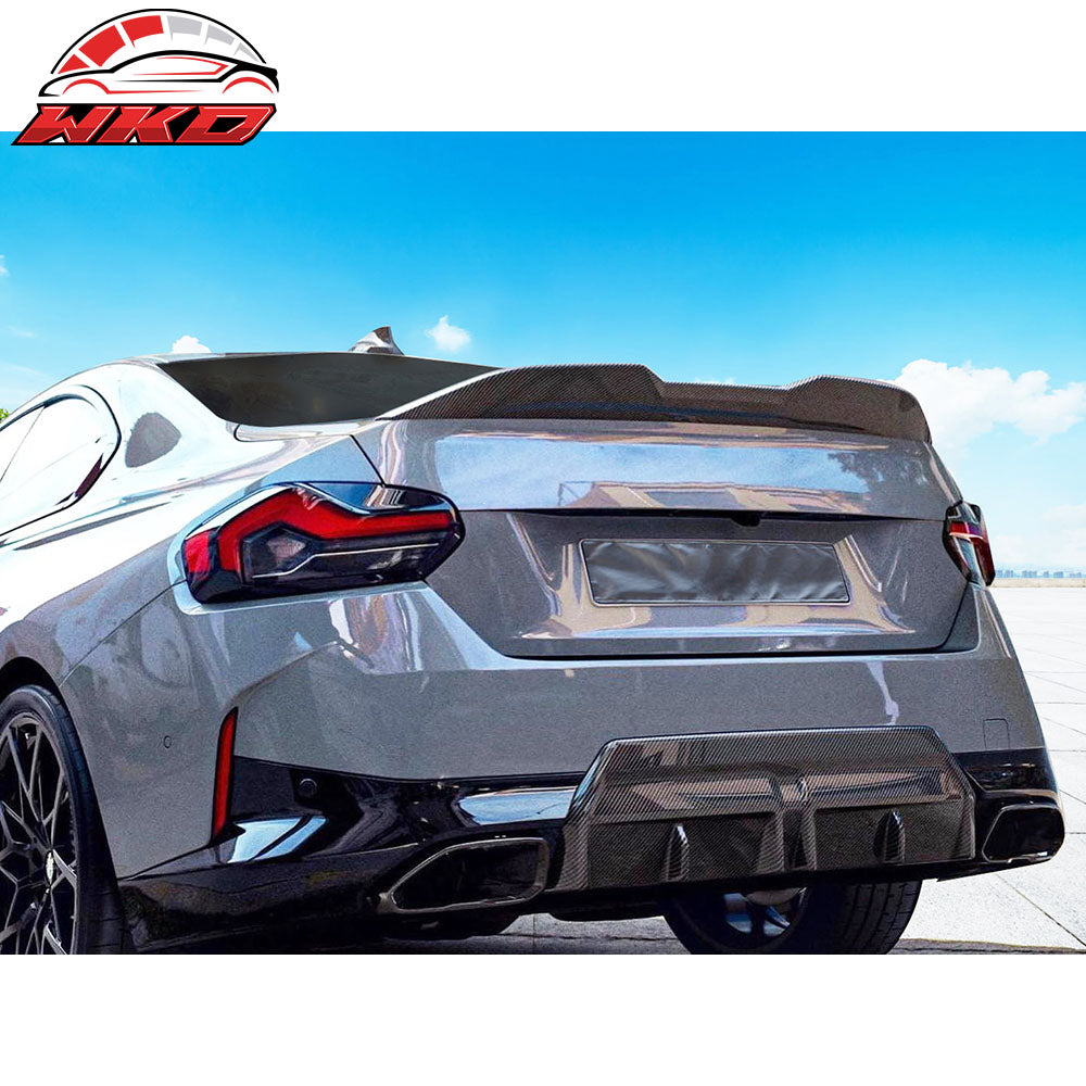 Dry Carbon Fiber Fits 22-25 BMW G42 220i M Sport M240i Performance Rear Diffuser