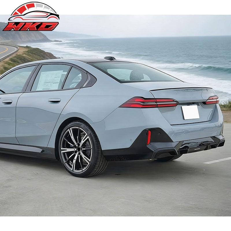 Fits 24-26 BMW G60 5-Series Sedan & i5 M Sport Style Rear Bumper Conversion PP