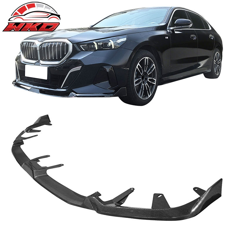 Wholesale 24-26 BMW G60 5 Series i5 IKON Front Bumper Lip Chin Carbon Fiber Print 3PC - Wikond Auto
