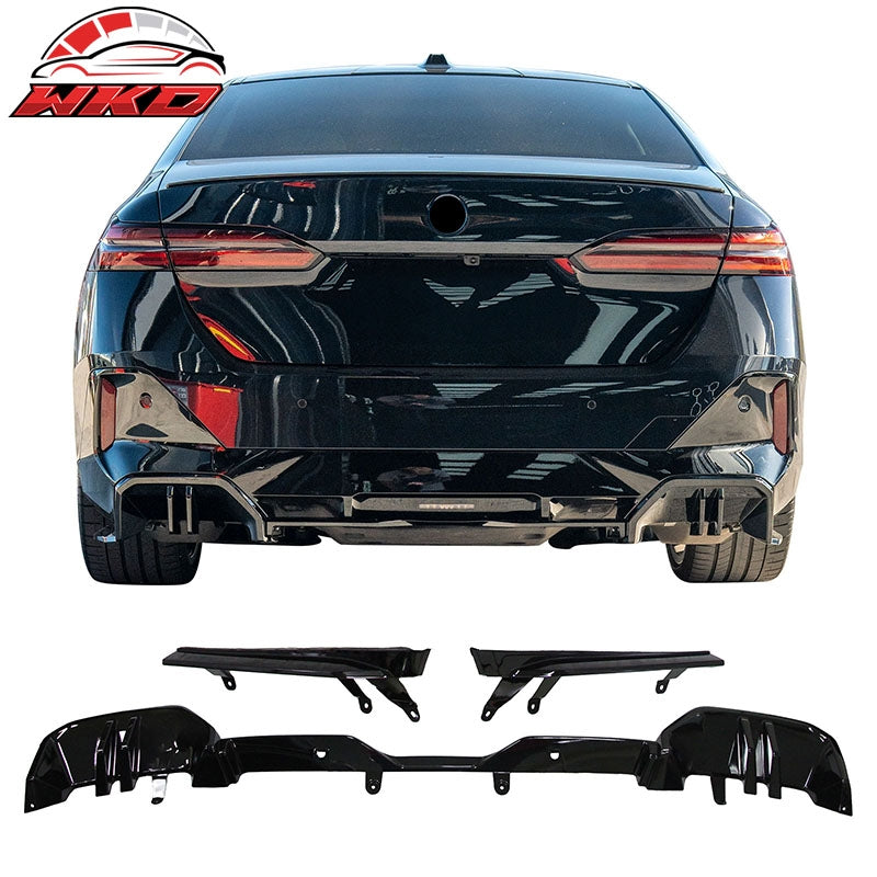 Wholesale 24-26 BMW G60 5-Series & i5 MP Style Rear Bumper Lip Diffuser Gloss Black