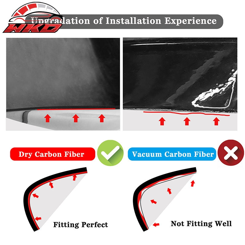 Dry Carbon Fiber For 23-26 BMW G87 M2 Front Side Fender Spat M Performance Style