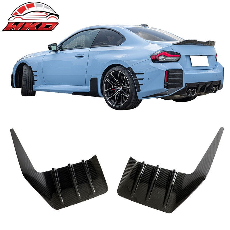 Wholesale Dry Carbon Fiber 23-26 BMW G87 M2 Rear Bumper Side Fins M Performance Style