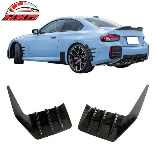 Wholesale Dry Carbon Fiber 23-26 BMW G87 M2 Rear Bumper Side Fins M Performance Style - Wikond Auto