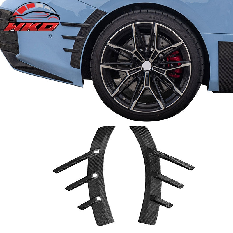 For 23-26 BMW G87 M2 Rear Side Fender Spats M Performance Style Carbon Fiber Fin
