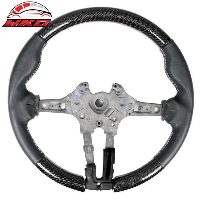Wholesale 15-21 BMW F80 F82 M Sport Steering Wheel CF + Leather Cover + M Stitching