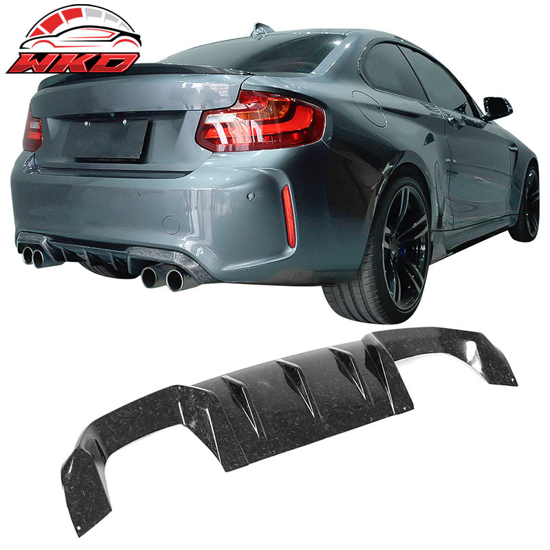 Fits 16-21 BMW F87 M2 MP Rear Bumper Diffuser Forged Carbon Fiber