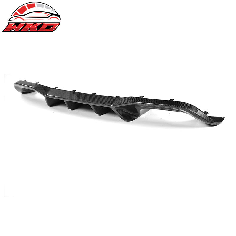 Fits 16-19 BMW F87 M2 AP Big Fins Rear Bumper Lip Diffuser - Matte Carbon Fiber