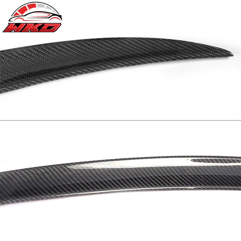 Fits 14-21 BMW F87 M2 F22 Coupe V Style Rear Trunk Spoiler - Matte Carbon Fiber