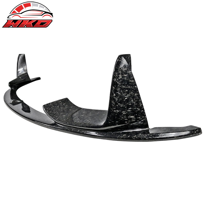 Fits 15-20 BMW M3 F80 M4 F82 P Style Front Bumper Lip Forged Matte Carbon Fiber