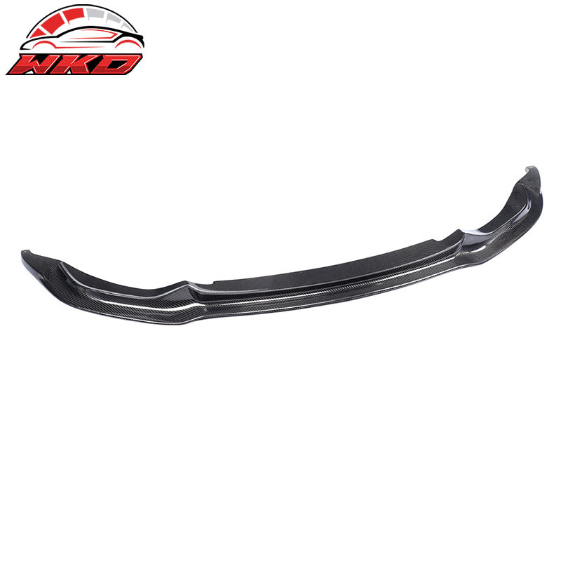 Fit 15-20 BMW M3 F80 M4 F82 F83 V Style Front Bumper Lip Spoiler Carbon Fiber CF