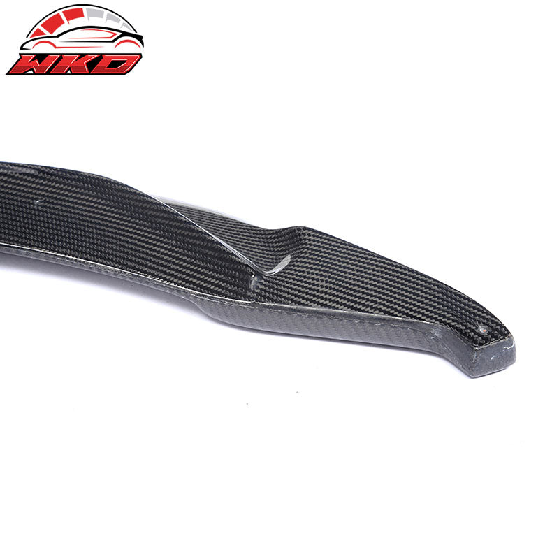 Fit 15-20 BMW M3 F80 M4 F82 F83 V Style Front Bumper Lip Spoiler Carbon Fiber CF