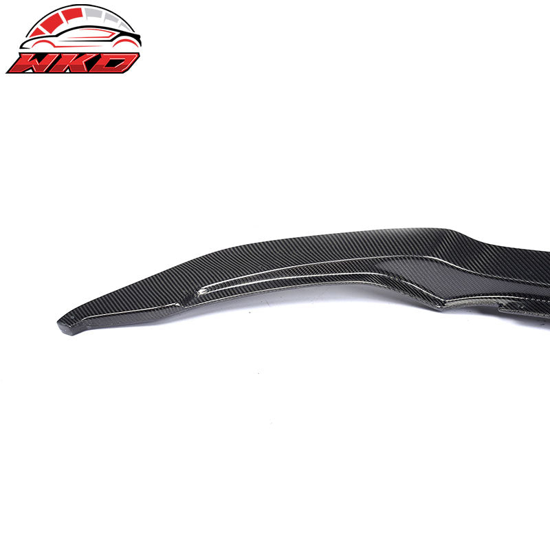 Fit 15-20 BMW M3 F80 M4 F82 F83 V Style Front Bumper Lip Spoiler Carbon Fiber CF