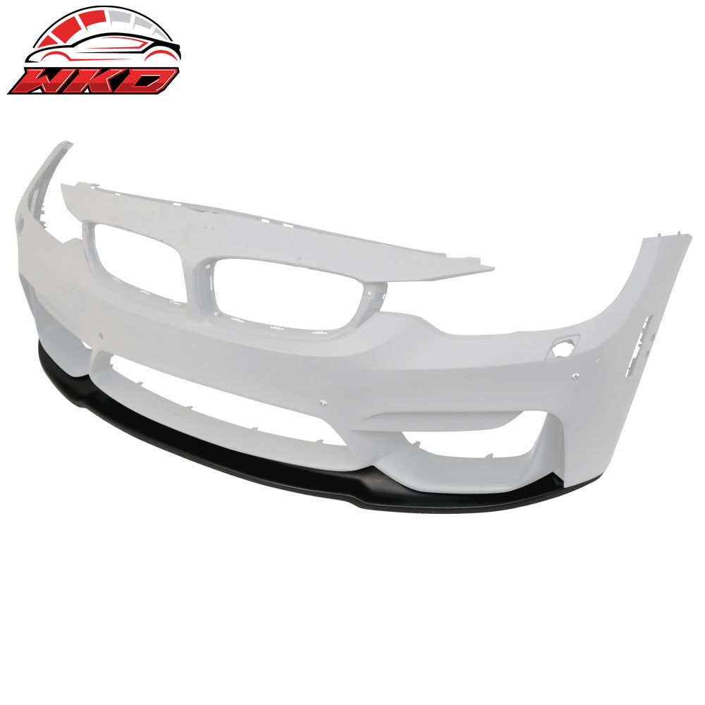 Fits 15-20 BMW F82 M3 M4 MDP Style Front Bumper Lip Spoiler - (PU)