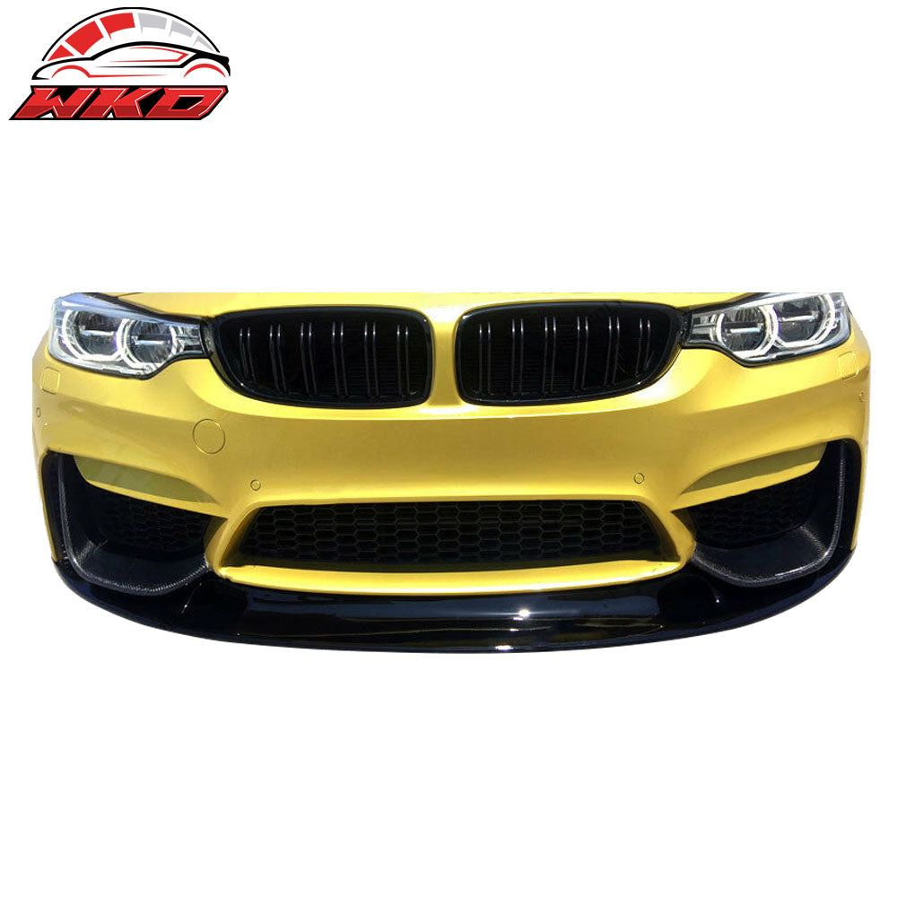 Fits 15-20 BMW F80 M3 F82 F83 M4 MTC V2 Style Front Bumper Lip Spoiler  PU
