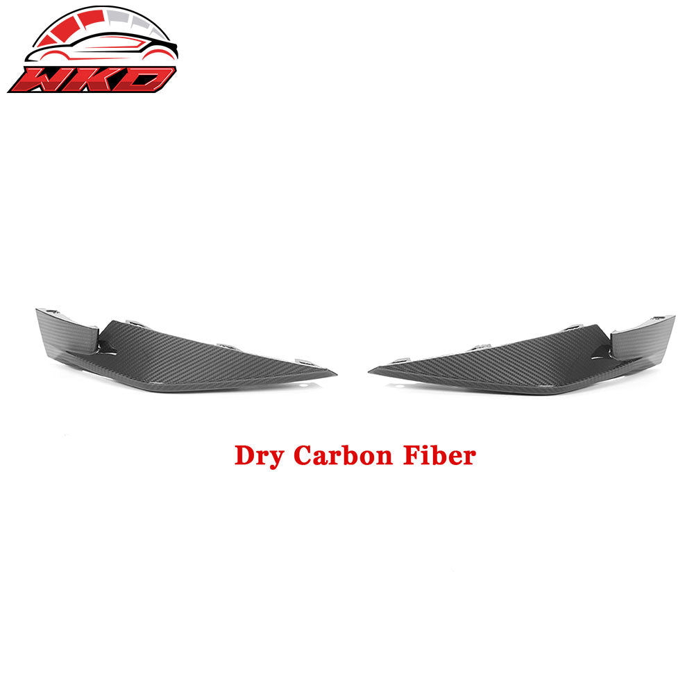 Dry Carbon Fiber Fit 21-25 G80 M3 G82 G83 M4 OE Style Front Bumper Lip Splitters