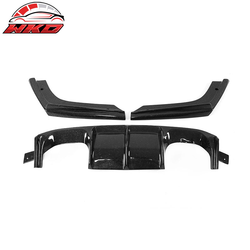 Fits 15-20 BMW M3 F80 M4 F82 F83 V Style Rear Lip Diffuser - Forged Carbon Fiber