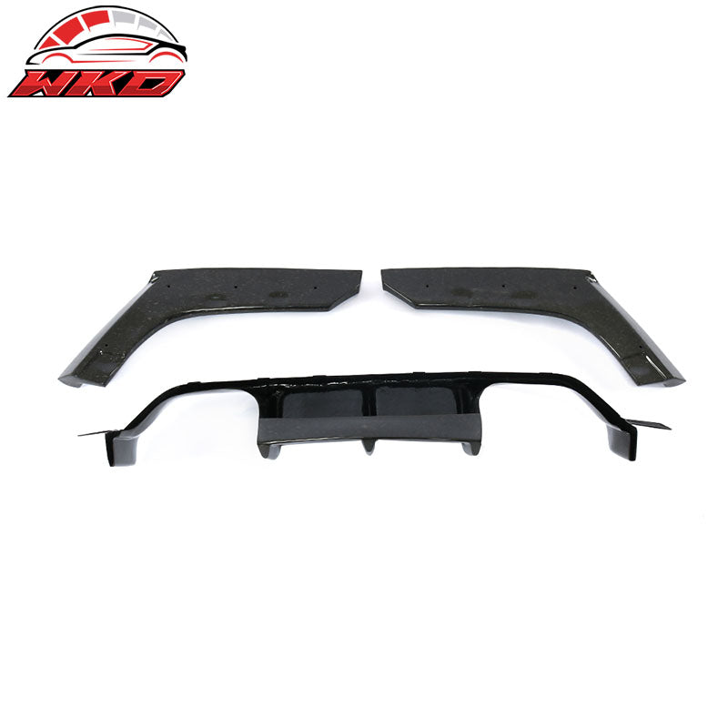 Fits 15-20 BMW M3 F80 M4 F82 F83 V Style Rear Lip Diffuser - Forged Carbon Fiber