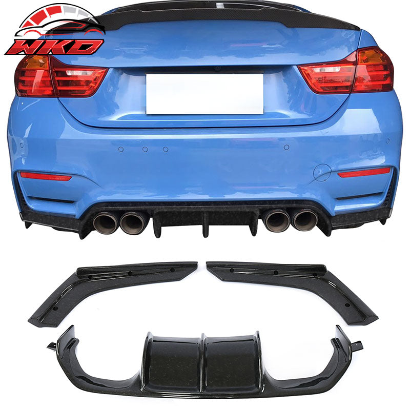 Fit 15-20 F80 M3 F82 M4 V Rear Diffuser Forged Matte Carbon Fiber