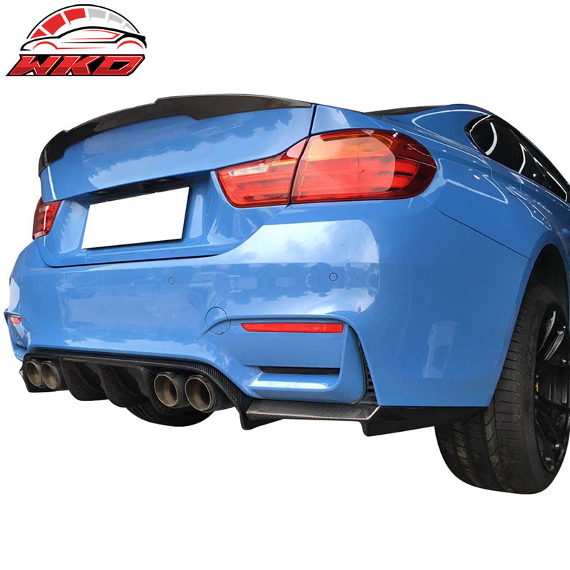 Fit 15-20 F80 M3 F82 M4 V Rear Diffuser Forged Matte Carbon Fiber
