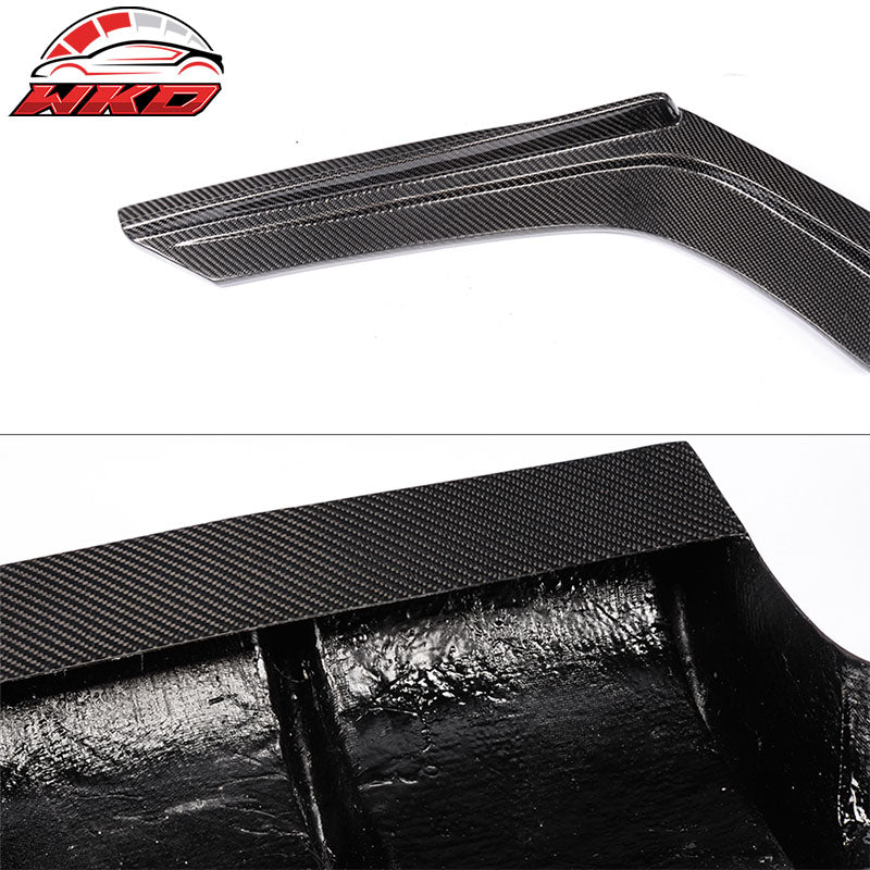 Fits 15-20 BMW F80 M3 F82 F83 M4 V Style 3PCS Rear Diffuser Matte Carbon Fiber