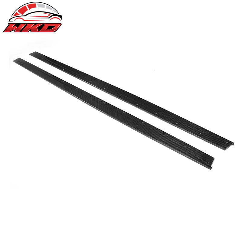 Fits 15-20 BMW M4 F82 F83 MP Style Side Skirts Extension Rocker Carbon Fiber CF