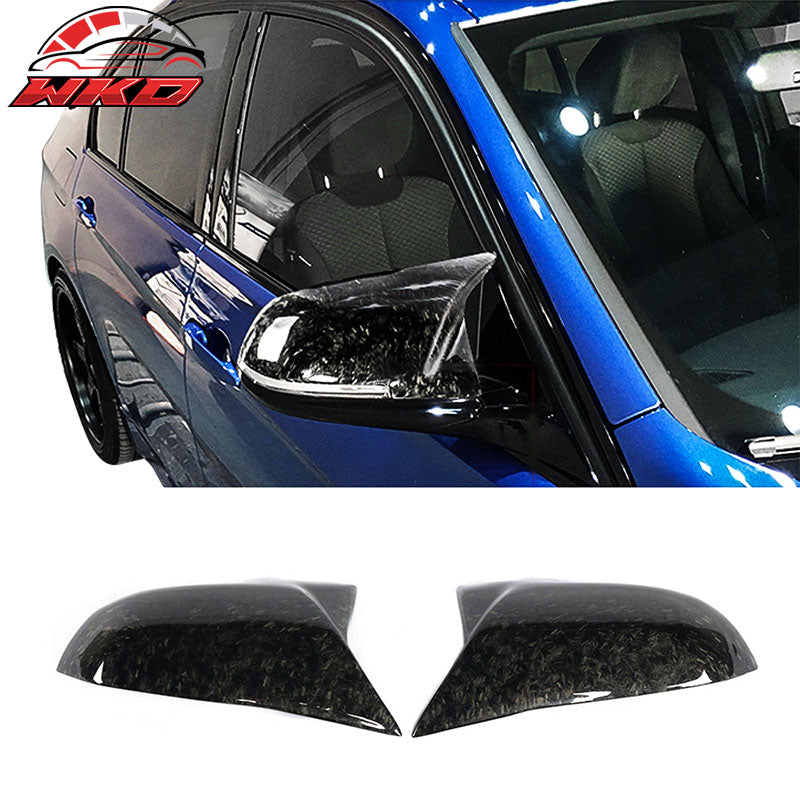 Fits BMW F20 F22 F31 F35 F34 X1 F32 F30 Mirror Cover Matte Forged Carbon Fiber
