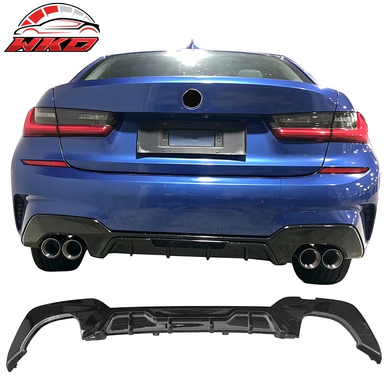 Wholesale 19-22 BMW Pre LCI G20 3 Series Sedan Gloss Black Rear Diffuser M340 Style