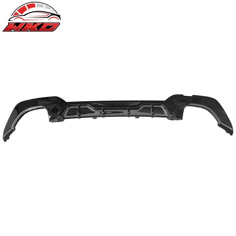Fits 19-22 BMW Pre LCI G20 3 Series Sedan Gloss Black Rear Diffuser M340 Style