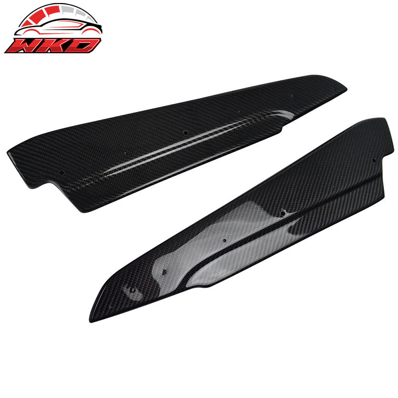 Fits 08-13 BMW E92 E93 M3 Style Rear Bumper Aprons Splitter Matte Carbon Fiber