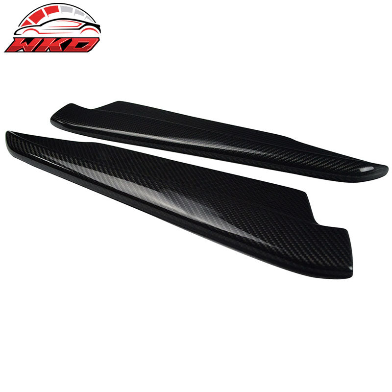 Fits 08-13 BMW E92 E93 M3 Style Rear Bumper Aprons Splitter Matte Carbon Fiber