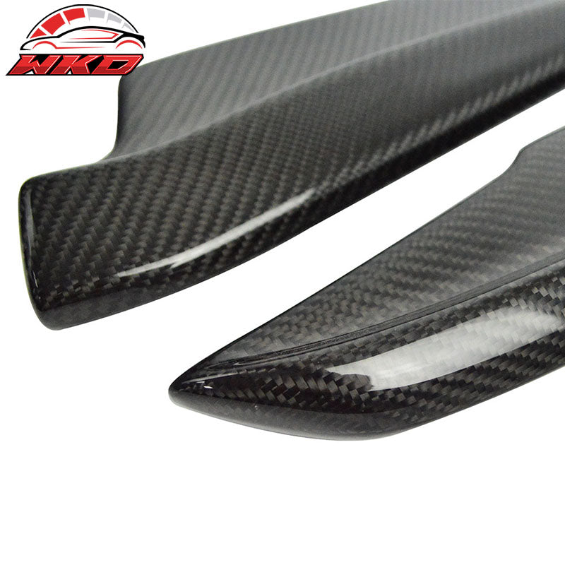 Fits 08-13 BMW E92 E93 M3 Style Rear Bumper Aprons Splitter Matte Carbon Fiber