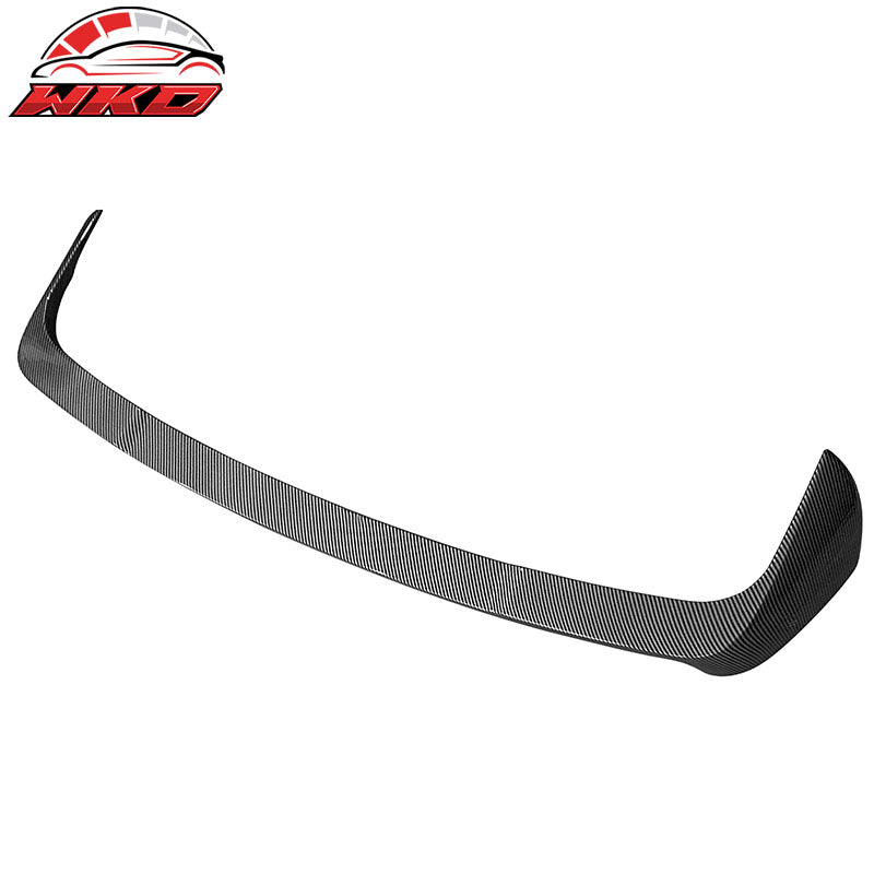 Fits 19-25 BMW G05 X5 HM Style Rear Roof Spoiler Wing ABS Carbon Fiber Print