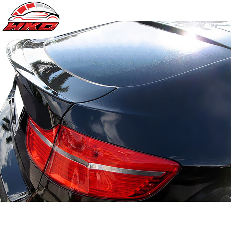 Fits 08-14 BMW E71 X6 SUV Performance Style Rear Trunk Spoiler Lip ABS Unpainted