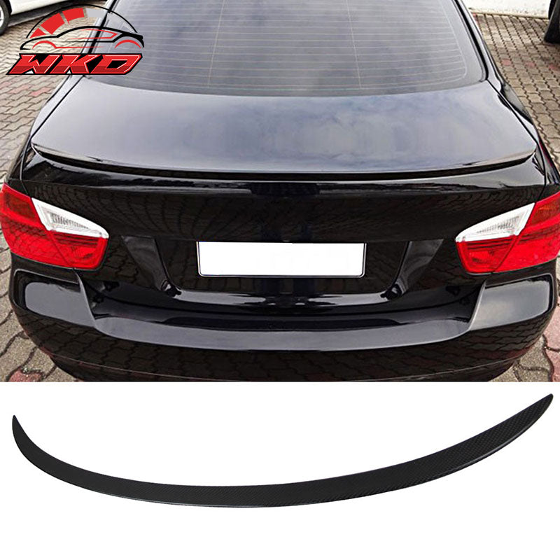 Fits 06-11 BMW E90 3-Series Sedan M3 Style Rear Trunk Spoiler Carbon Fiber CF