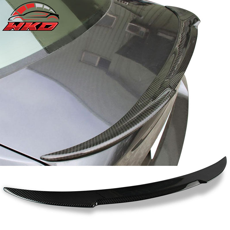 Fits 07-13 BMW 3 Series E92 Coupe M4 Style Real Carbon Fiber Rear Trunk Spoiler