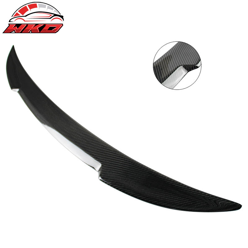Fits 07-13 BMW 3 Series E92 Coupe M4 Style Real Carbon Fiber Rear Trunk Spoiler