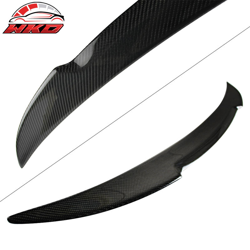 Fits 07-13 BMW 3 Series E92 Coupe M4 Style Real Carbon Fiber Rear Trunk Spoiler