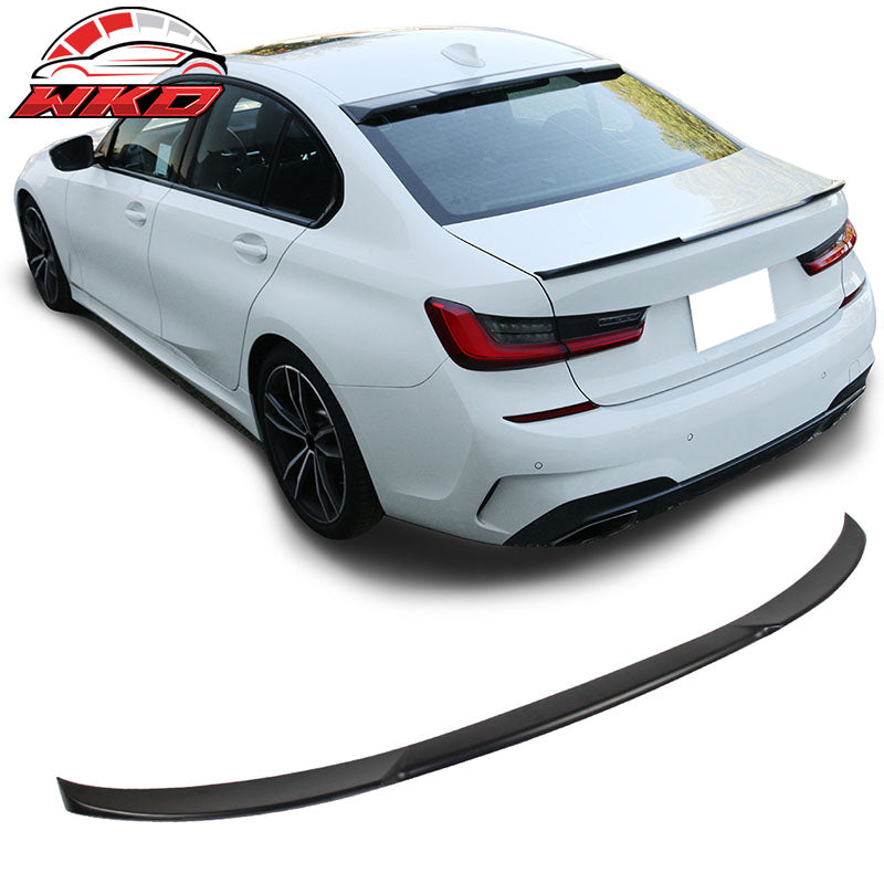 Fits 19-26 BMW G20 G80 3 Series SedanIKON V Style Rear Trunk Spoiler Unpainted