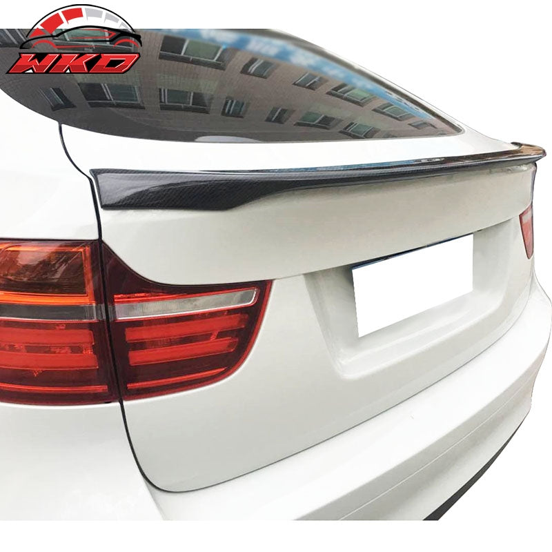 Fits 08-14 BMW X6 E71 Performance 2 Style Carbon Fiber Rear Trunk Spoiler