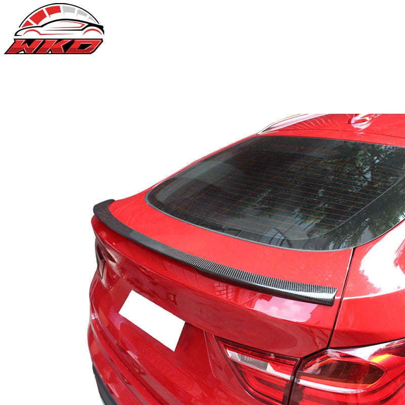 Fits 15-18 BMW X4 F26 Performance 2 Style Rear Trunk Spoiler Matte Carbon Fiber