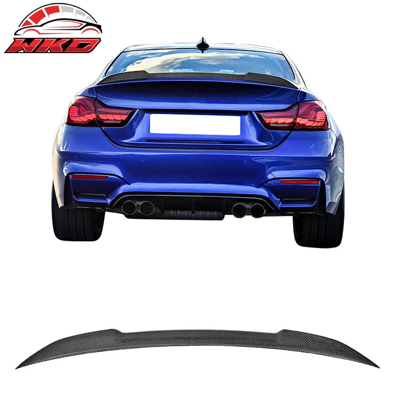 Fits 15-20 BMW F82 M4 CS Style Rear Trunk Spoiler Matte Carbon Fiber