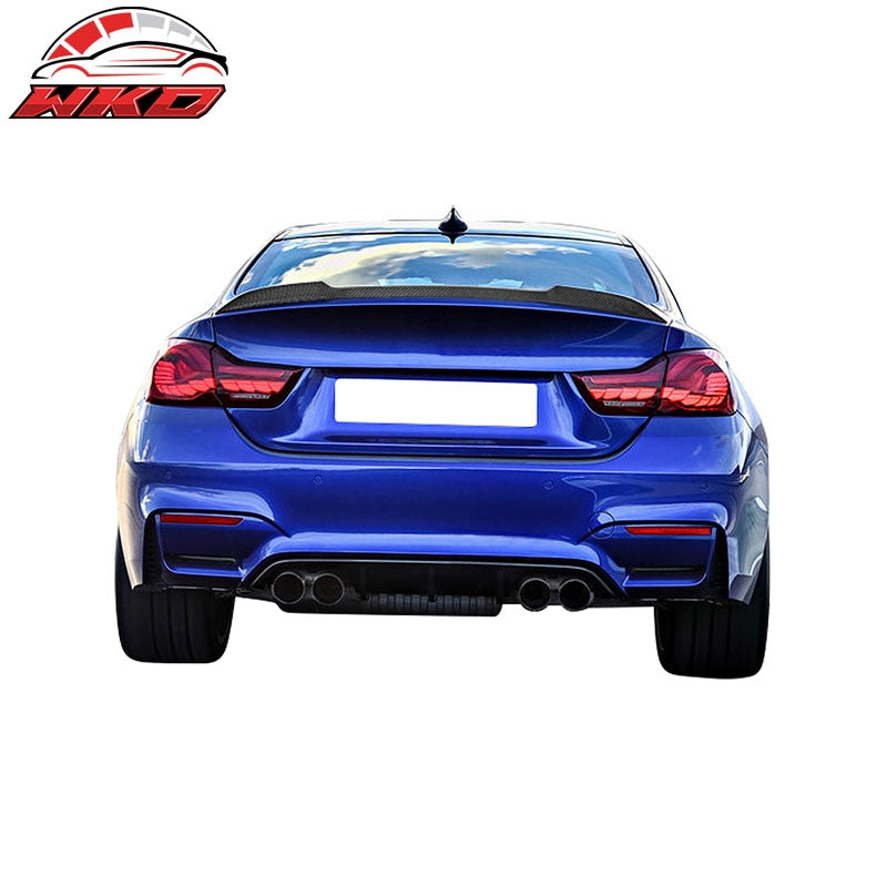 Fits 15-20 BMW F82 M4 CS Style Rear Trunk Spoiler Matte Carbon Fiber