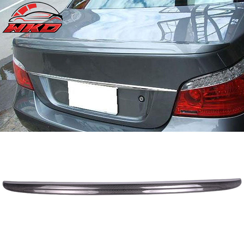 Fits 04-10 BMW E60 5 Series M5 Style Carbon Fiber CF Rear Trunk Spoiler Wing Lip
