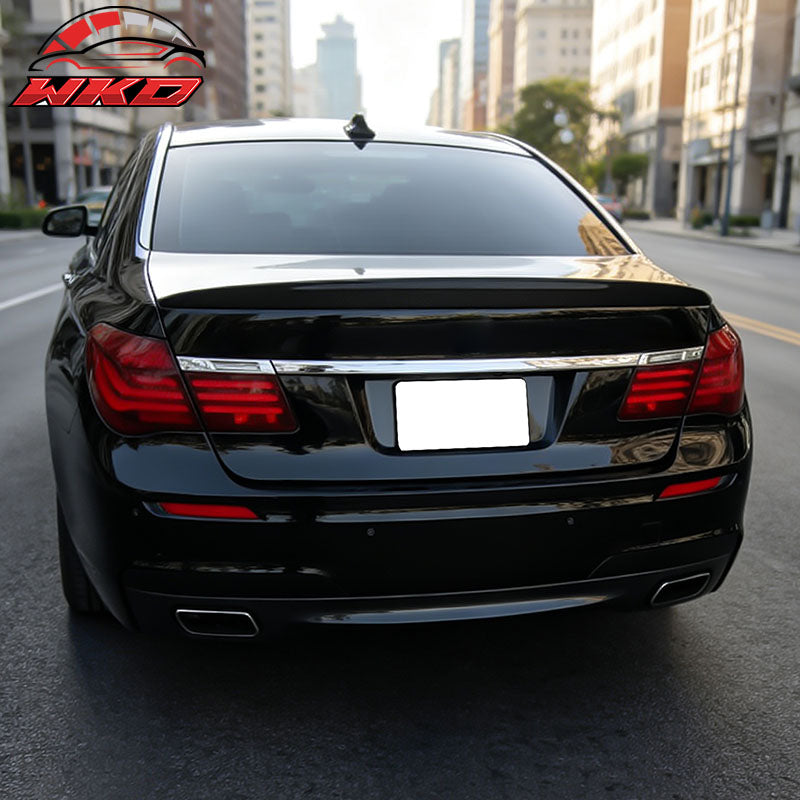 Fits 09-15 BMW F01 7-Series AC Style Carbon Fiber CF Rear Trunk Spoiler Wing Lip
